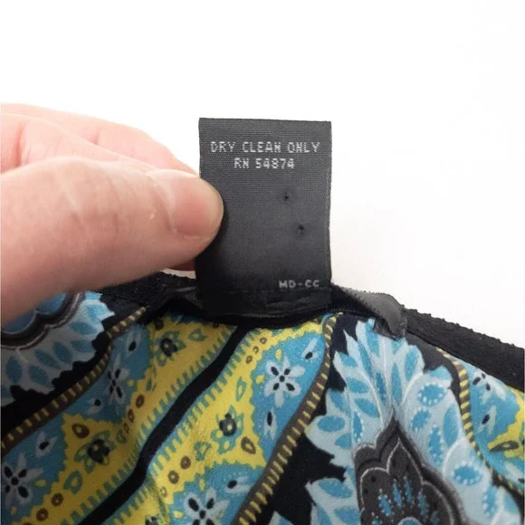 Silk Paisley Bias Midi Skirt Blue Yellow Y2K Slip Skirt The Limited Fairycore‎ S - Picture 5 of 9